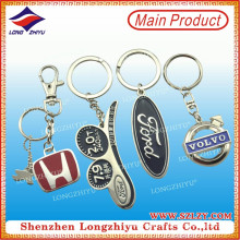 Großverkauf der Fabrik-kundenspezifisches Metallauto-Logo Keychain